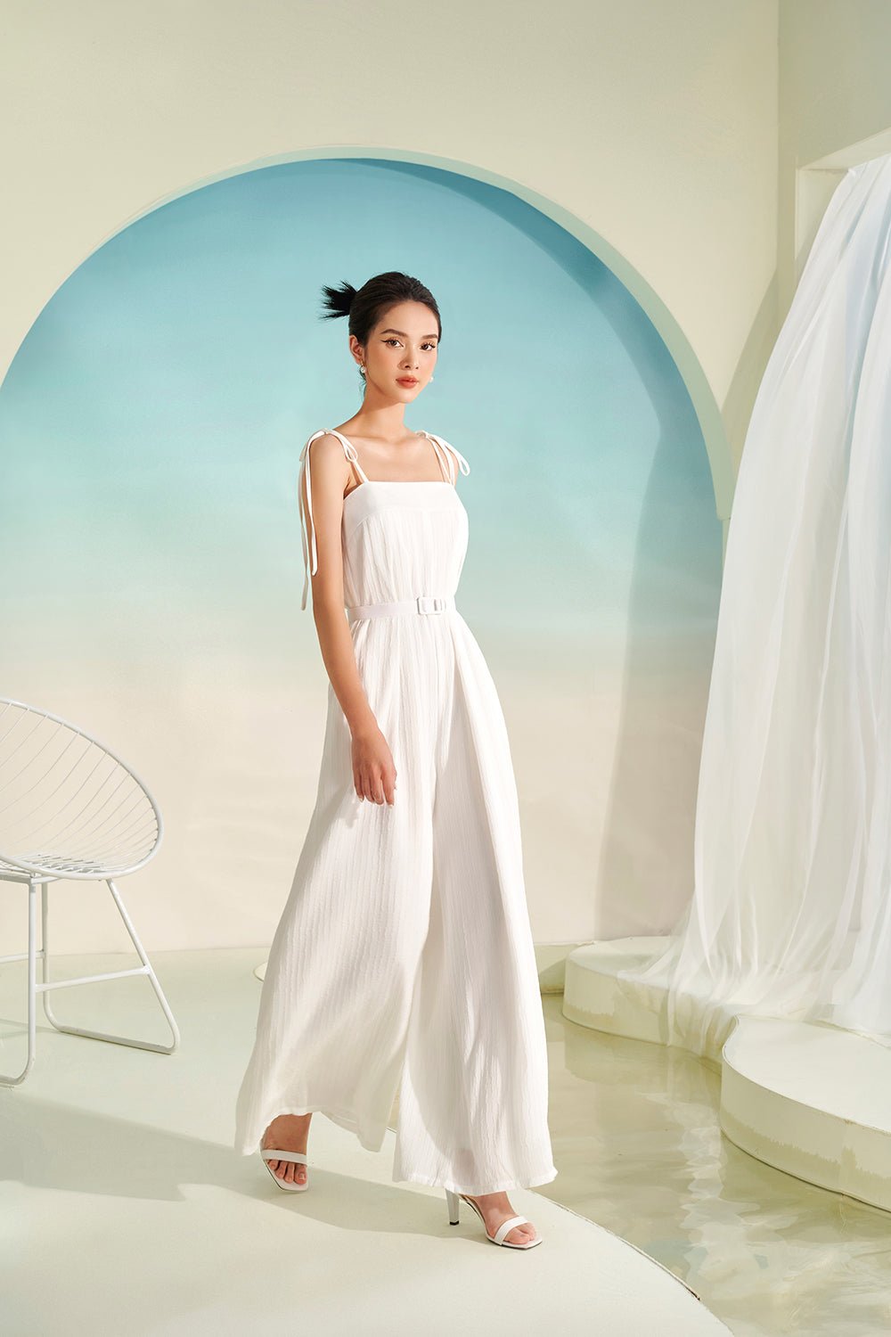 Avalon 2-Way Jumpsuit in Iconic White