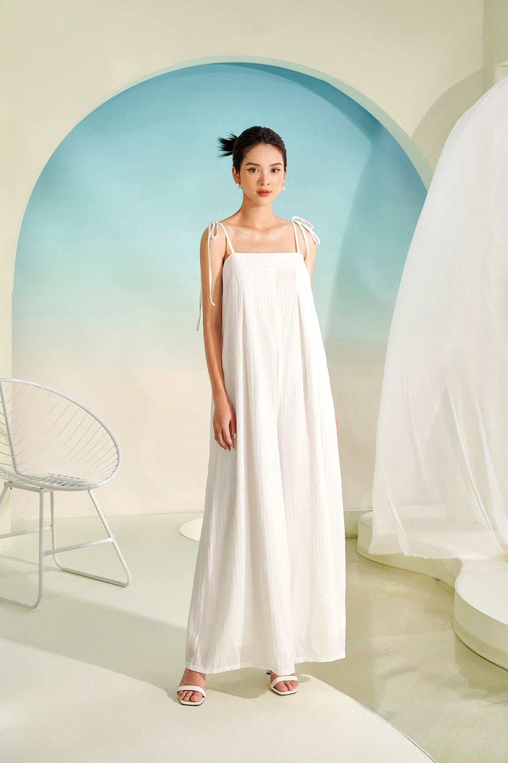 Avalon 2-Way Jumpsuit in Iconic White