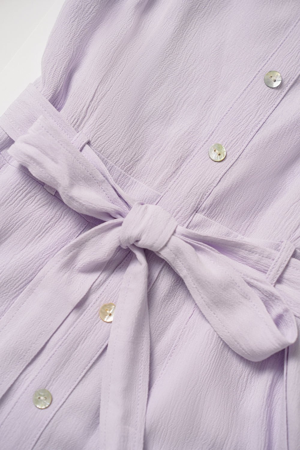 Lena Seashell Buttoned Jumpsuit in Seafoam