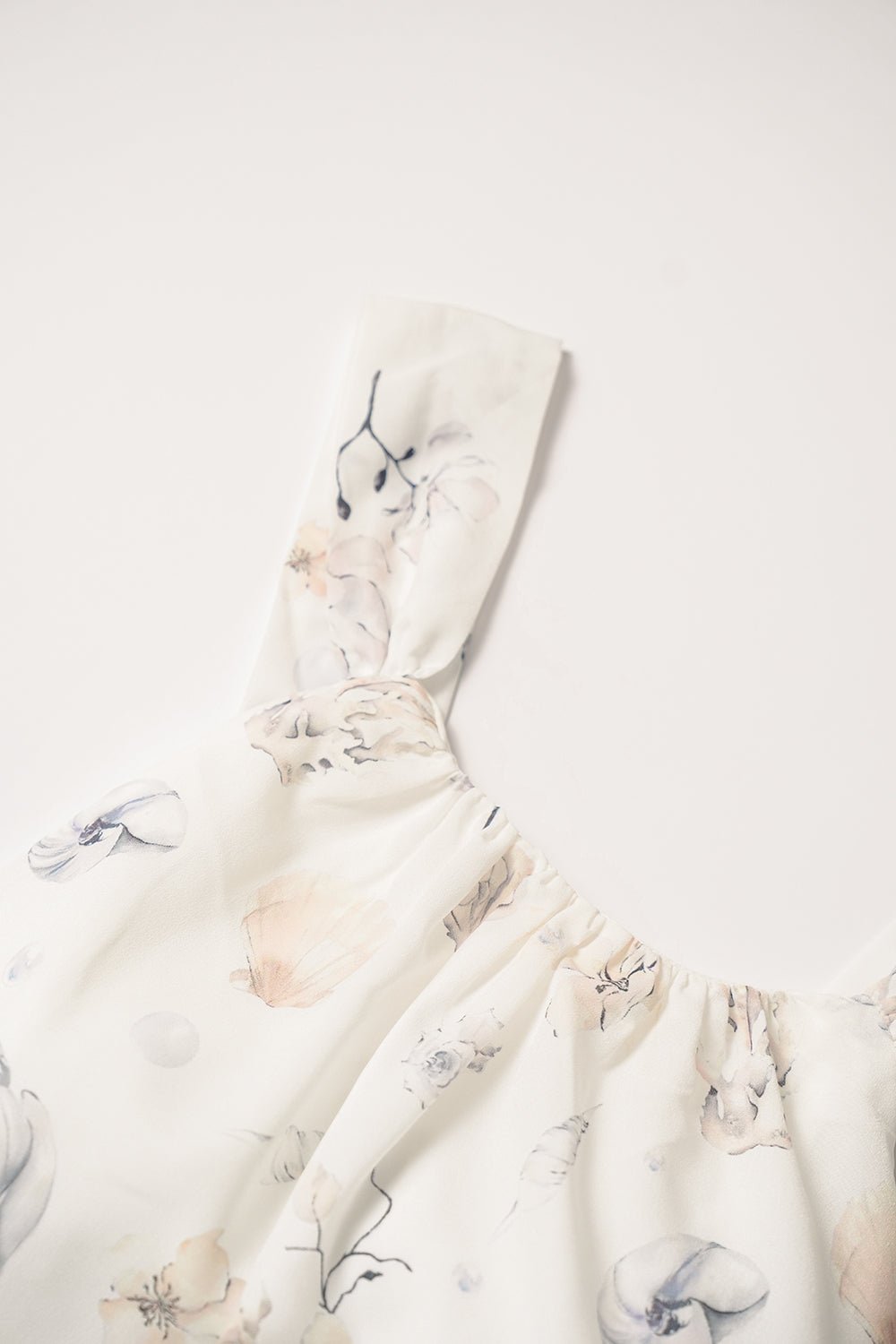 Claudette Tie-Back Halter Padded Maxi Dress in White/Seashell