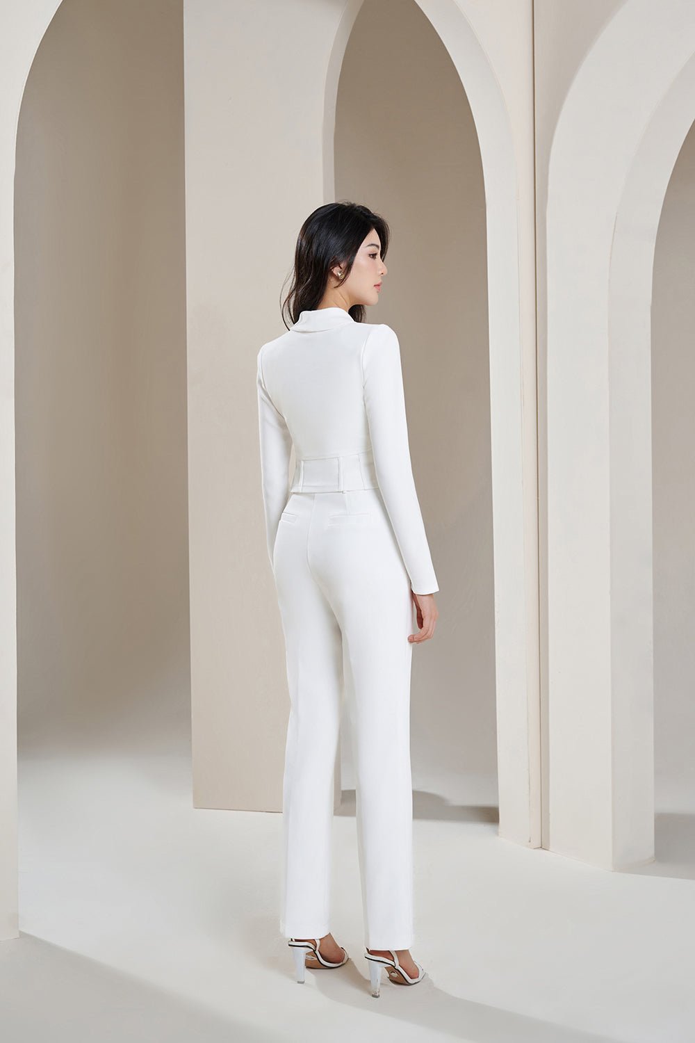 Hayden Slim Fit Pants in Iconic White