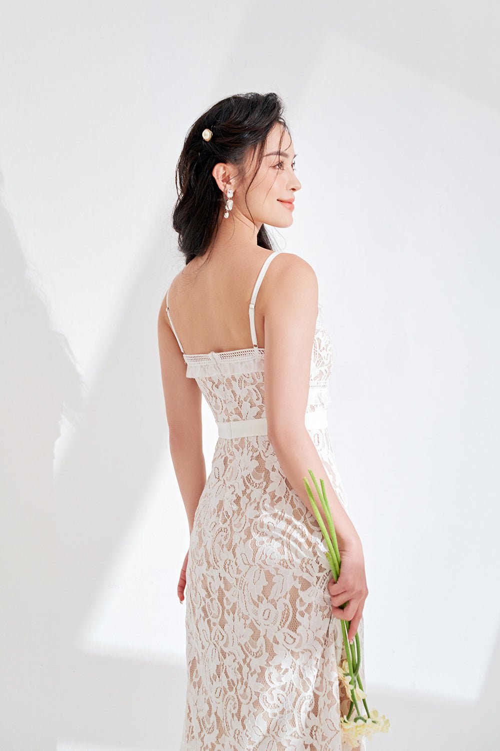 Imogen Lace Maxi Dress in Classic Black