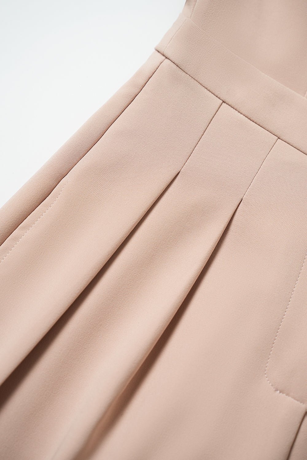 Kendra Vest Shell Buttoned Jumpsuit in Nude Rose