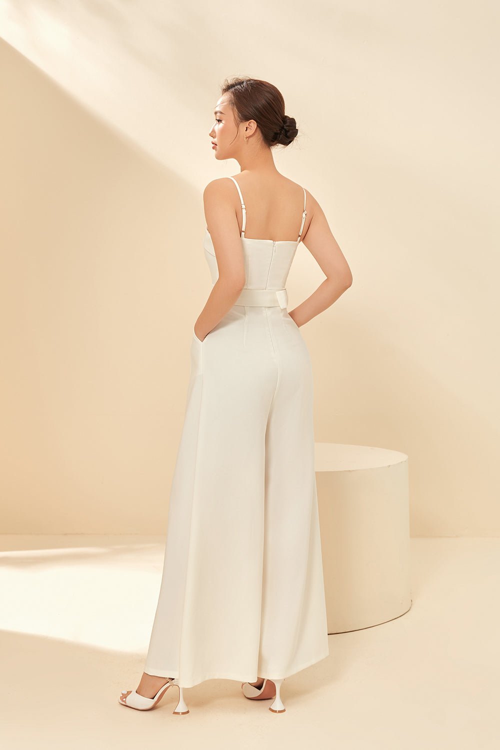 Maeve Tux Jumpsuit in Classic Black