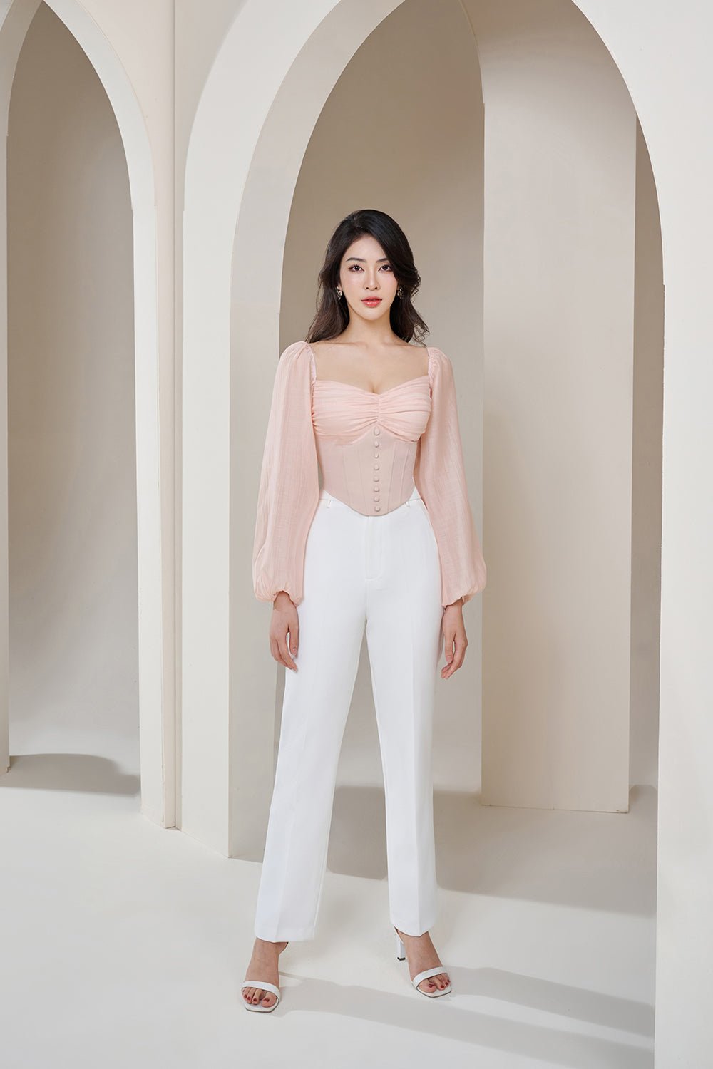 Hayden Slim Fit Pants in Iconic White