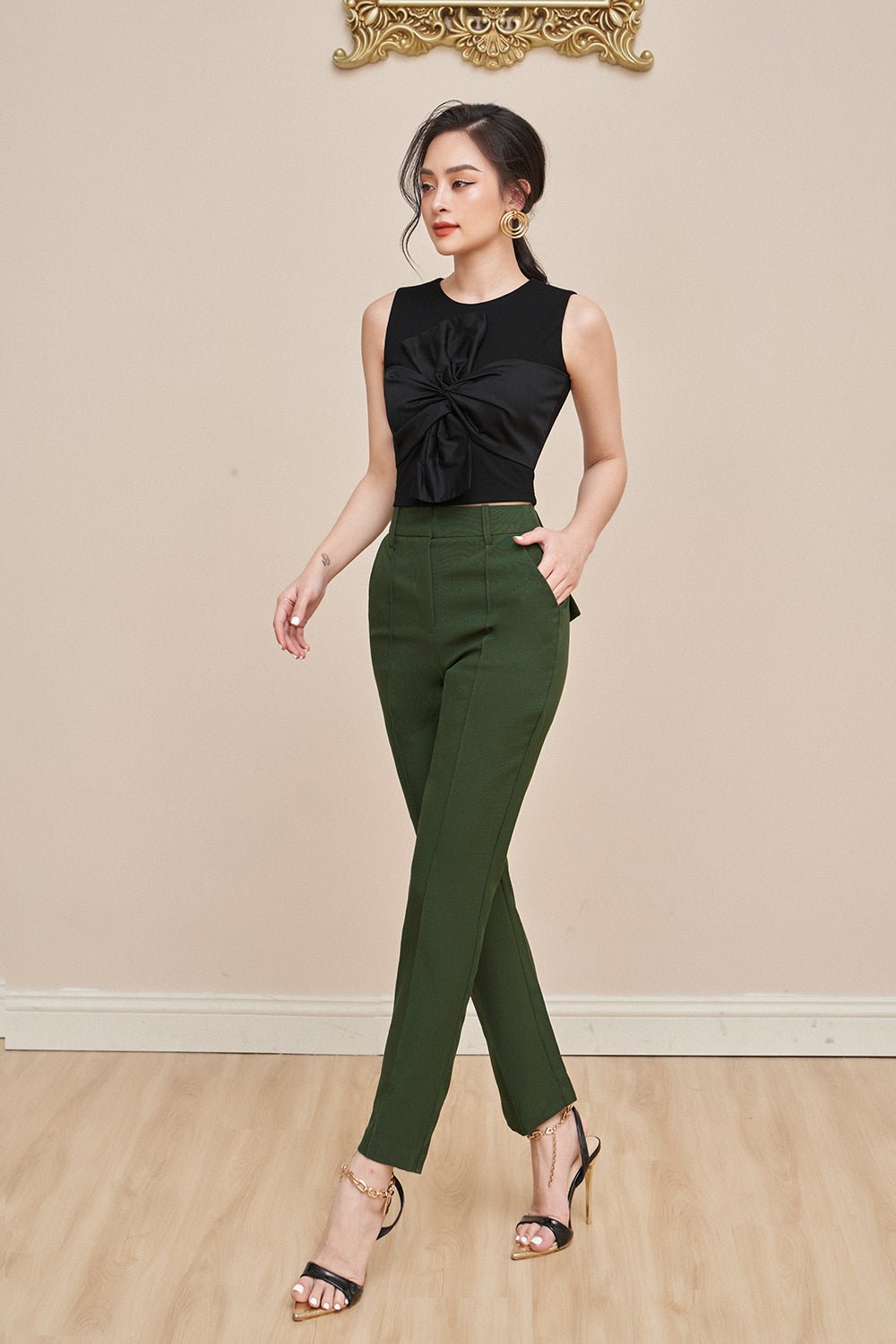 Gale Tapered Pants in Cream