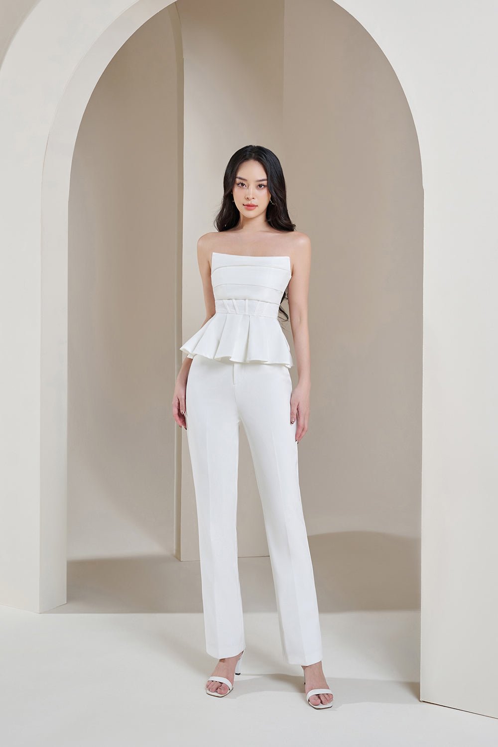 Hayden Slim Fit Pants in Iconic White