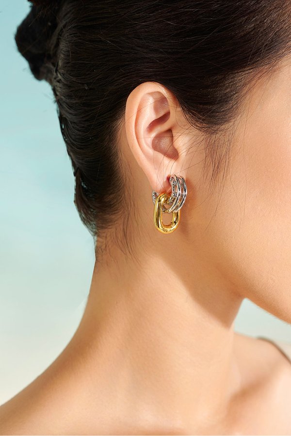 Klein Gold & Silver Charm Earrings (2 left)