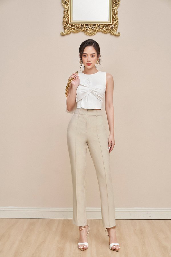 Gale Tapered Pants in Cream