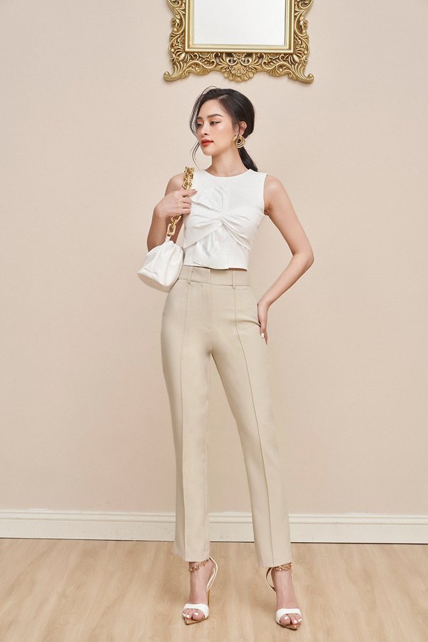 Gale Tapered Pants in Cream