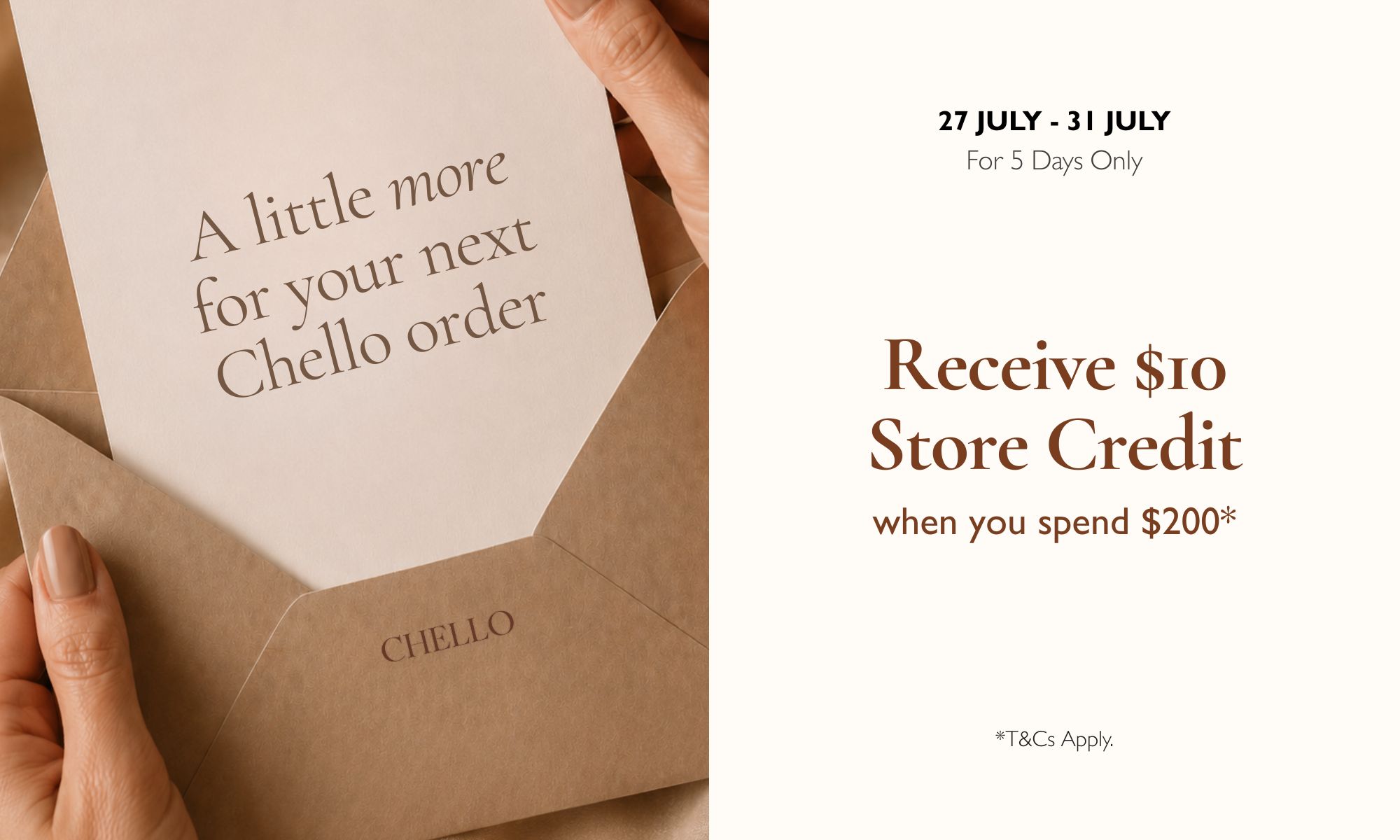 $10 Store Credit Offer